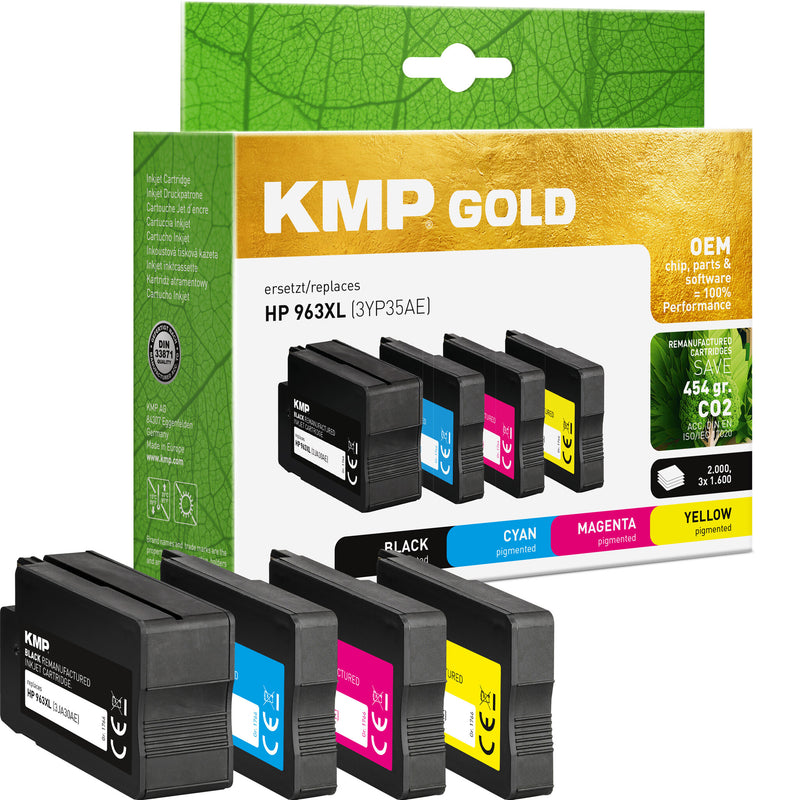 KMP 1766,6005 blækpatron 4 stk Kompatibel Højt (XL) udbytte Sort, Blå, Magenta, Gul