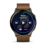 Garmin Venu 4 3,56 cm (1.4") AMOLED 45 mm Digital 454 x 454 pixel Berøringsskærm Sort Wi-Fi GPS (satellit)
