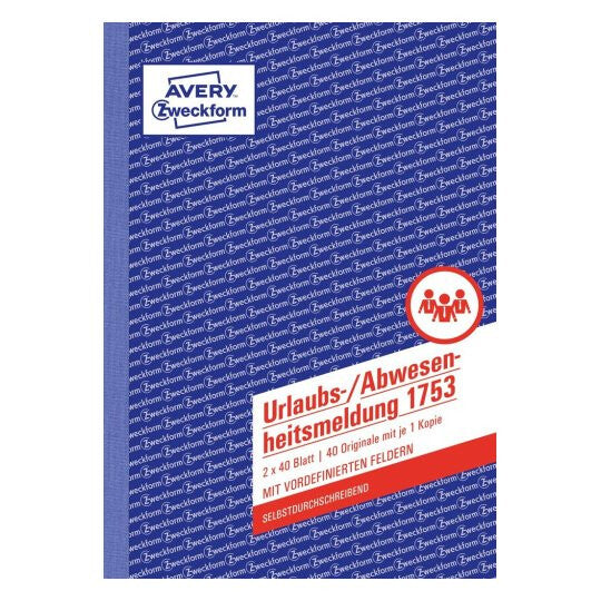 Avery 1753 forretningsformular