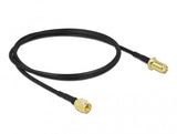 DeLOCK 90447 koaxial kabel LMR100 0,9 m SMA Sort