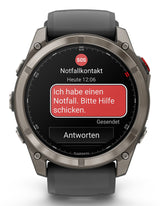 Garmin fēnix 8 Pro 3,56 cm (1.4") AMOLED 51 mm Digital 454 x 454 pixel Berøringsskærm Grafit, Titanium Wi-Fi GPS (satellit)