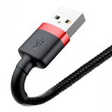 Baseus CALKLF-C19 Lightning kabel 2 m Sort, Rød