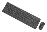 Gembird KBS-WPS-01 tastatur Mus inkluderet Kontor RF trådløst QWERTY US International Sort