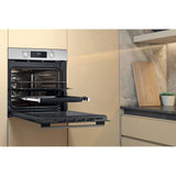 Whirlpool OMK58CU1SX 71 L Sort, Rustfrit stål