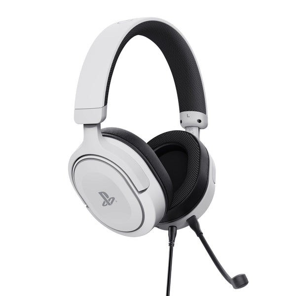 Trust GXT 498 Forta Headset Ledningsført Spil Sort, Hvid