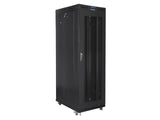 Lanberg FF01-8037-23BL stativ 37U Fritstående reol Sort