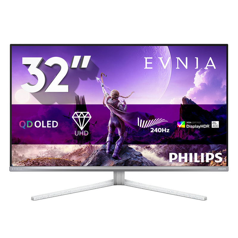 Philips Evnia 8000 32M2N8900/00 computerskærm 80 cm (31.5") 3840 x 2160 pixel 4K Ultra HD QD-OLED Hvid