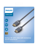 Philips SWV5650G/00 HDMI-kabel 5 m HDMI Type A (Standard) Grå