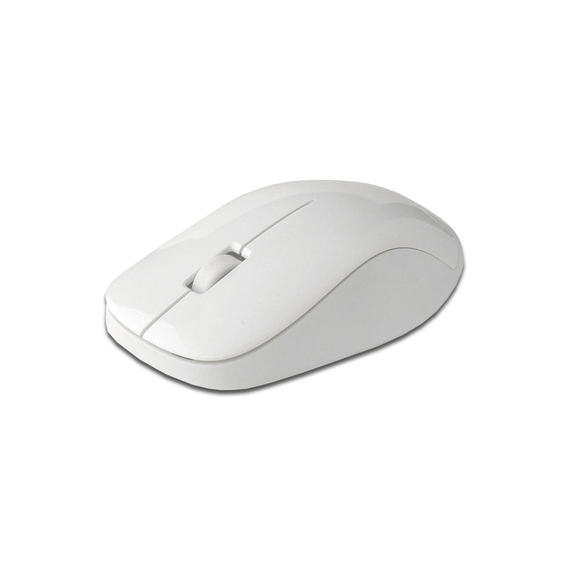 MediaRange MROS106 tastatur Mus inkluderet Hjem RF trådløst QWERTZ Tysk Sølv, Hvid