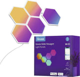 Govee RGBIC Glide Hexa Light Panels 5 pcs Intelligent væglampe Wi-Fi/Bluetooth