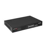 Edimax GS-5210PL netværksswitch Administreret Gigabit Ethernet (10/100/1000) Sort