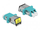 DeLOCK 86900 fiber adapter LC/LC 1 stk Turkisfarve