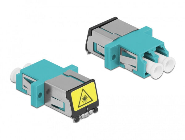 DeLOCK 86900 fiber adapter LC/LC 1 stk Turkisfarve