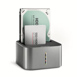 Axagon ADSA-DC drev dockingstation USB 3.2 Gen 1 (3.1 Gen 1) Type-A Grå