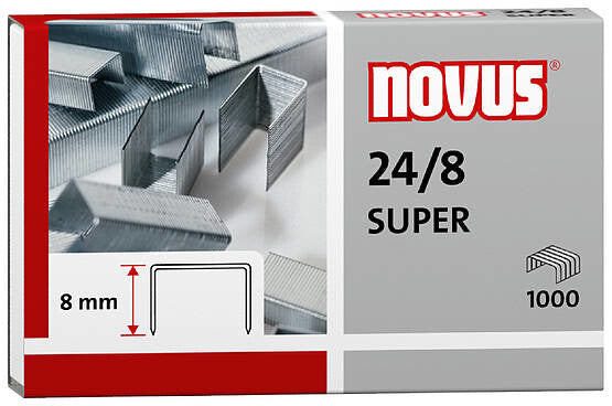 Novus 24/8 SUPER Hæftepakker 1000 hæfteklammer
