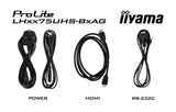 iiyama LH7575UHS-B2AG skilte display Digital fladpaneldisplay 190,5 cm (75") LCD Wi-Fi 500 cd/m² 4K Ultra HD Sort Indbygget processer Android 11 24/7