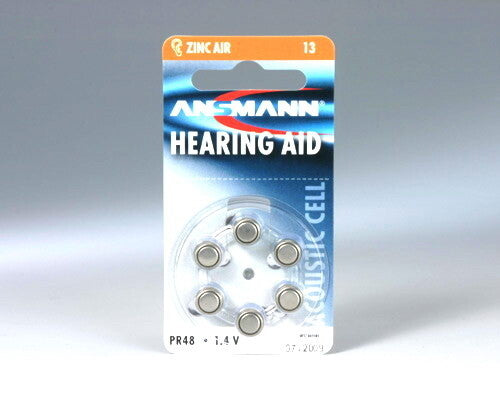 Ansmann Blister 6 X Zinc - Air battery, PR 13 Engangsbatteri