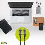 Goobay 49303 USB-kabel USB 2.0 2 m USB C 0,48 Gbit/sek. Grå, Sølv