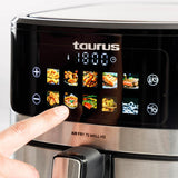 Taurus AFA1601XD Dobbelt 6,7 L Enkeltstående 1600 W Varmluftsteger Rustfrit stål, Sort