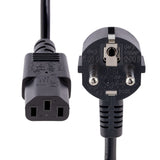 StarTech.com 713E-3M-POWER-CORD el-ledning Sort CEE7/7 C13 forbinder