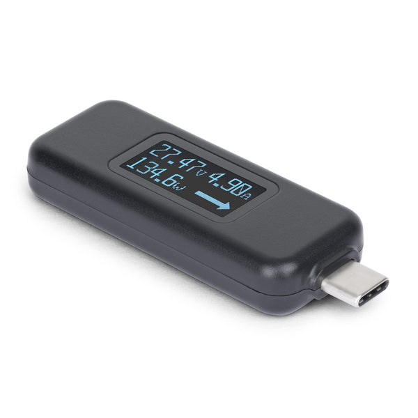 StarTech.com USBC-PWRTESTER strømforsyningstester Sort