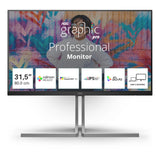 AOC U3 U32U3CV computerskærm 80 cm (31.5") 3840 x 2160 pixel 4K Ultra HD LCD Sort