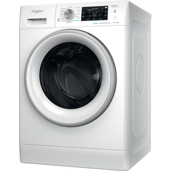 Whirlpool FFWDD 1076258 SV EE vaskemaskine - tørretumbler Fritstående Front-læsning Hvid