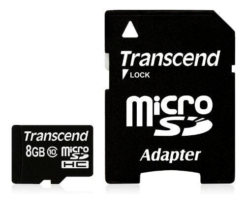 Transcend TS8GUSDHC10 hukommelseskort 8 GB MicroSDHC NAND Klasse 10