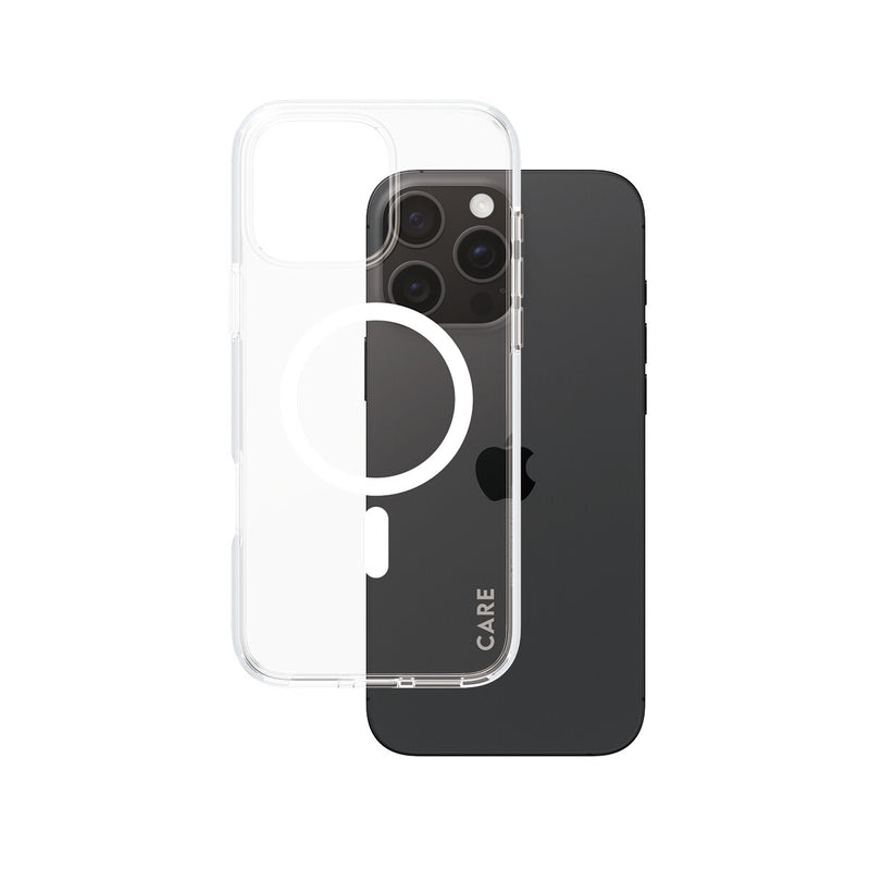 PanzerGlass CARE™ by ® Urban Combat Case Transparent m. Hvid MagSafe iPhone 16 Pro Max