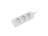 Lanberg PS0-03E-0150-W stikdåse 1,5 m 3 AC stikkontakt(er) Indendørs Hvid