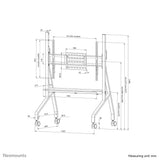 Neomounts FL50-525WH1 multimedie vogn & stand Hvid Fladt panel Multimedie trolley