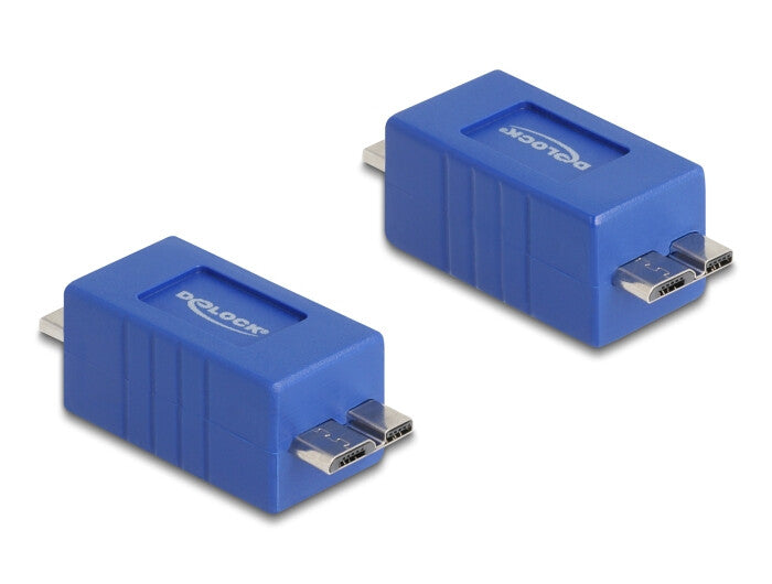 DeLOCK 67216 kabel kønsskifter Type Micro-B Blå
