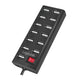 2Direct UA0126 interface hub USB 2.0 480 Mbit/s Sort