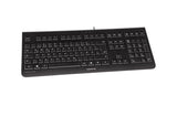 CHERRY KC 1000 tastatur Universel USB QWERTY Italiensk Sort
