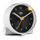 Braun BC01WB Quartz alarmur Sort, Hvid