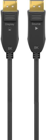 Goobay 64868 DisplayPort kabel 30 m Sort