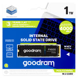 Goodram SSDPR-PX600-500-80 intern solid state drev 500 GB M.2 PCI Express 4.0 NVMe 3D NAND