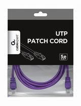 Gembird RJ45/RJ45 Cat5e 1m netværkskabel Lilla U/UTP (UTP)