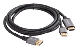 Lanberg CA-HDDP-20CU-0018-BK videokabel adapter 1,8 m DisplayPort HDMI + USB Sort, Sølv