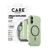 PanzerGlass CARE™ by ® Urban Explorer Case Transparent m. Sort MagSafe iPhone 17