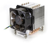 Inter-Tech A-19 Processor Køler 8 cm Aluminium, Sort