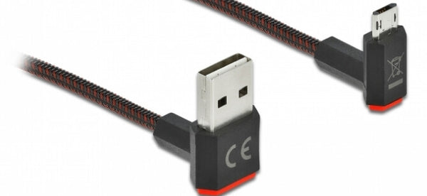 DeLOCK 85266 USB-kabel USB 2.0 1 m USB A Micro-USB B Sort
