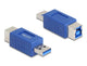 DeLOCK 67217 kabel kønsskifter USB Type-A USB Type-B Blå