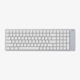 Lofree Flow 2 100 tastatur Universel USB + RF Wireless + Bluetooth QWERTY Sølv, Hvid