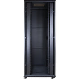 Inter-Tech 88887256 stativ 42U Fritstående reol Sort