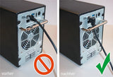 Goobay 51528 netværkskabel Sort 0,5 m Cat6a U/UTP (UTP)