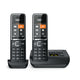 Gigaset COMFORT 550A Analog/DECT-telefon Nummervisning Sort