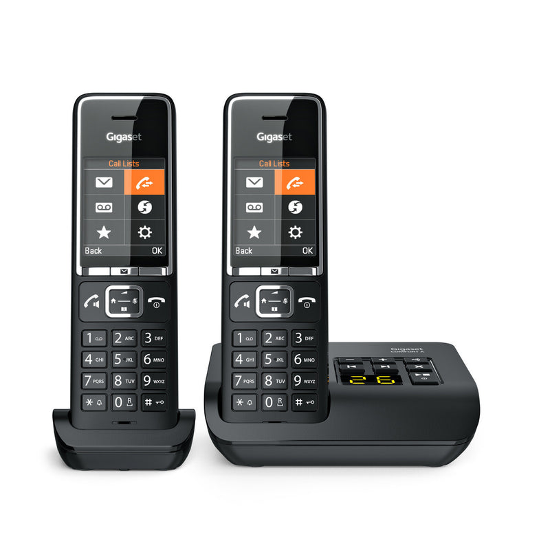 Gigaset COMFORT 550A Analog/DECT-telefon Nummervisning Sort