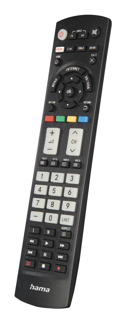 Hama 00221064 fjernbetjening IR trådløs TV Tryk på knapper
