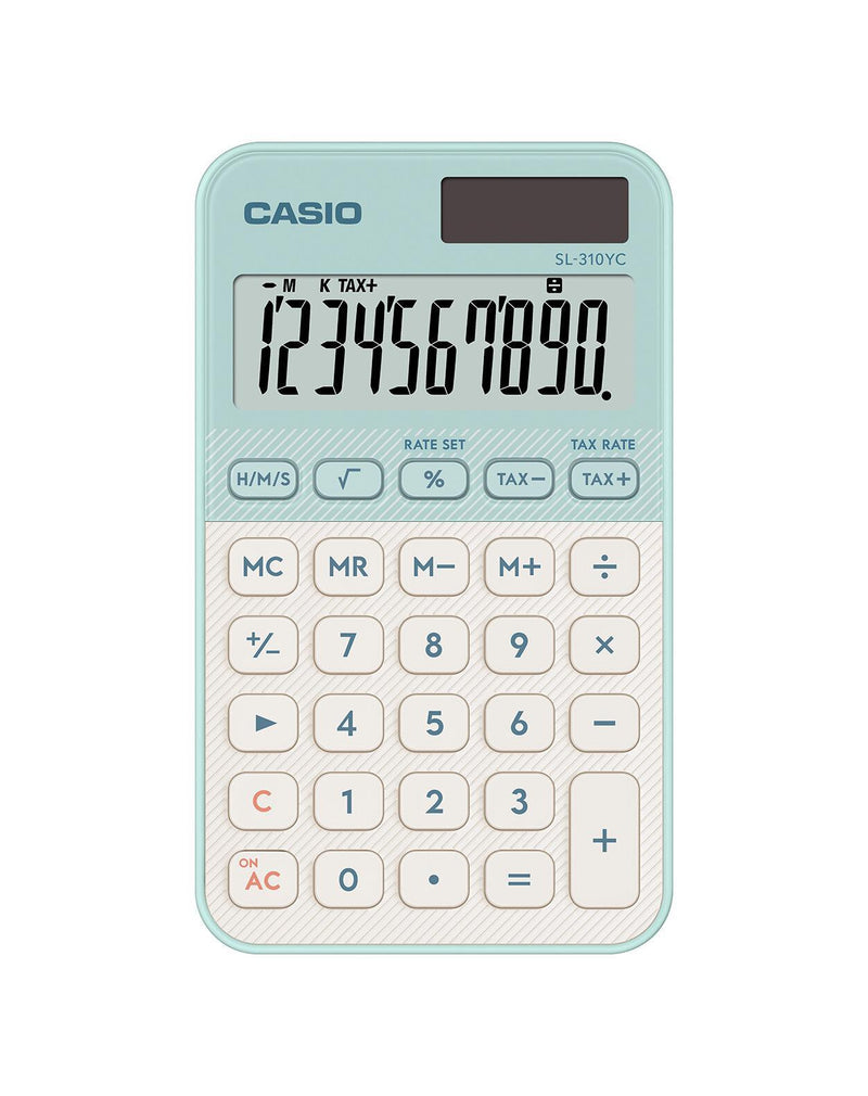 Casio SL-310YC regnemaskine Lomme Basis Lysegrøn